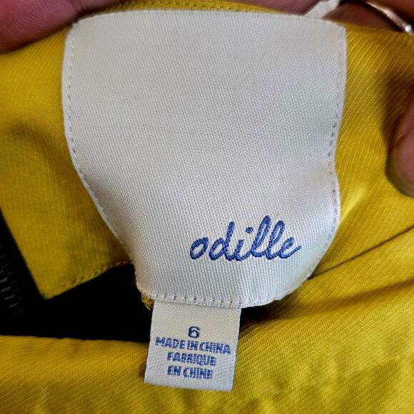 100% cotton retro pocket knee length graph skirt 1980s - Picture 3 of 4